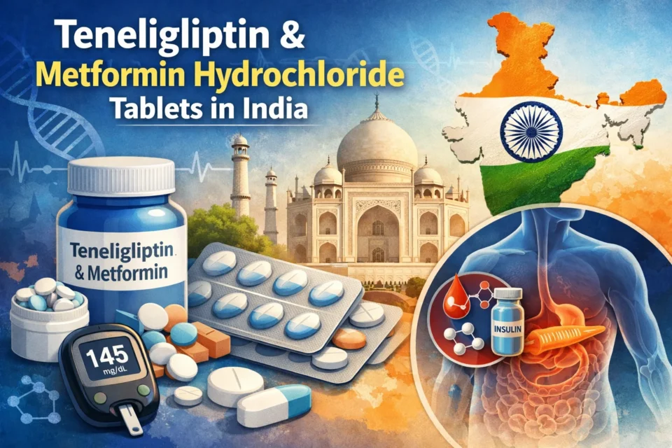 Teneligliptin and Metformin Hydrochloride Tablets in India