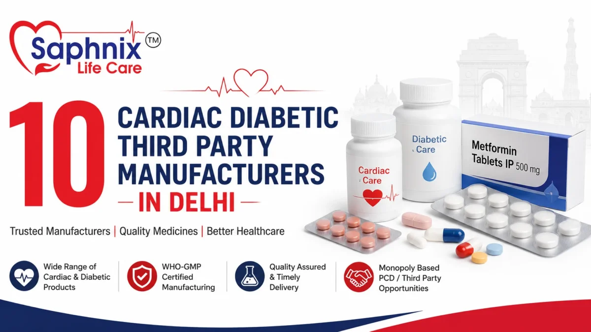 Top 10 Cardiac Diabetic Third Party Manufacturers in Delhi by Saphnix Lifecare