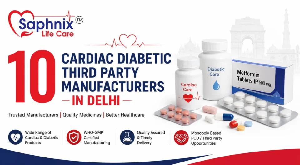 Top 10 Cardiac Diabetic Third Party Manufacturers in Delhi by Saphnix Lifecare